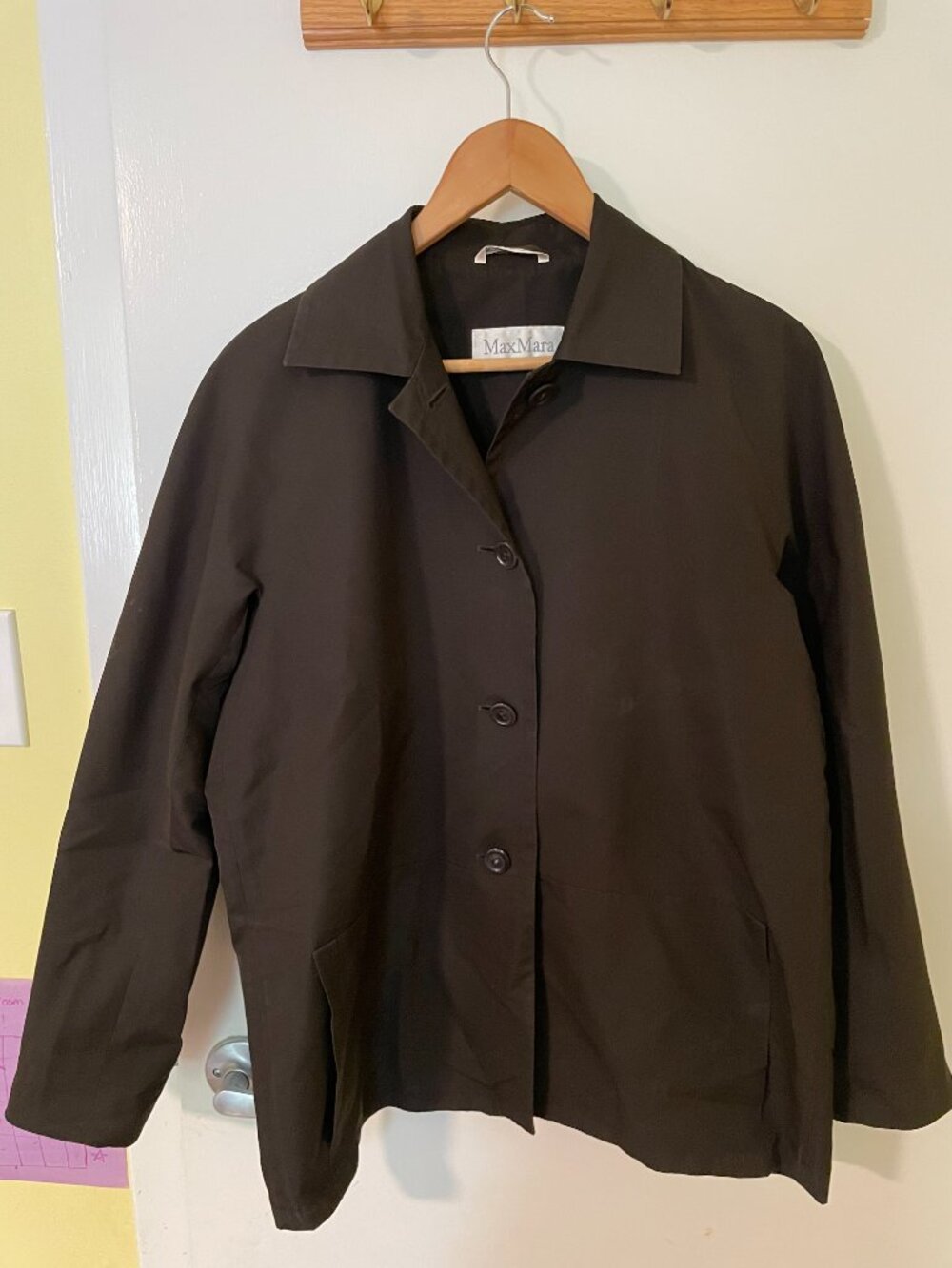 MaxMara short trench coat